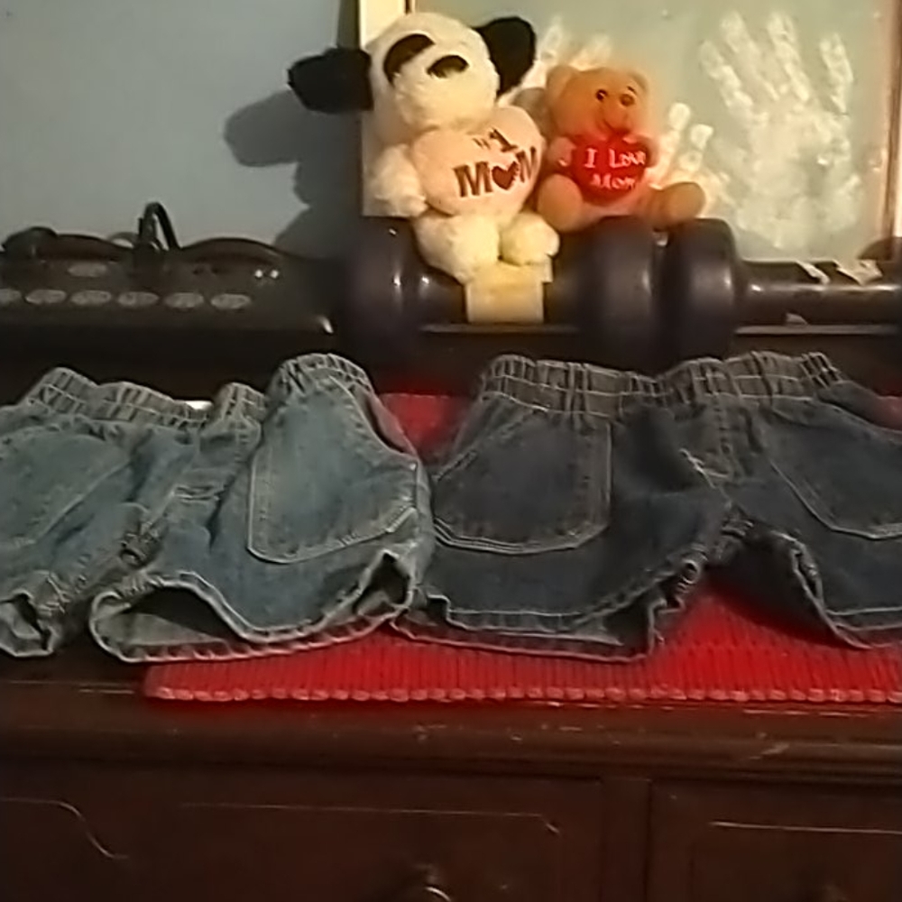 Two pair of wonder kids shorts 12 month old